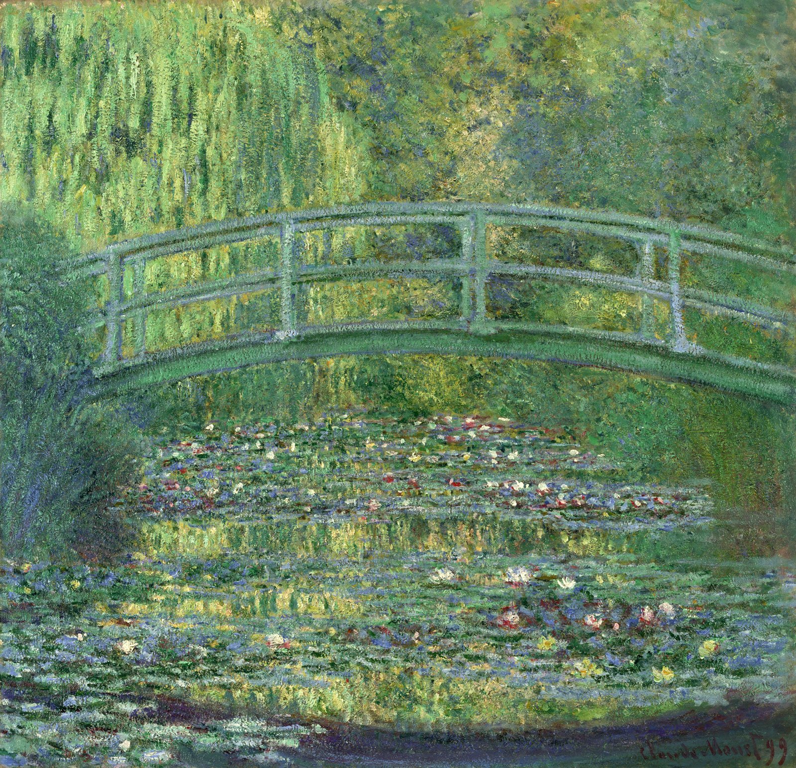 クロード・モネ《花咲く堤、アルジャントゥイユ》1877年、ポーラ美術館.jpg