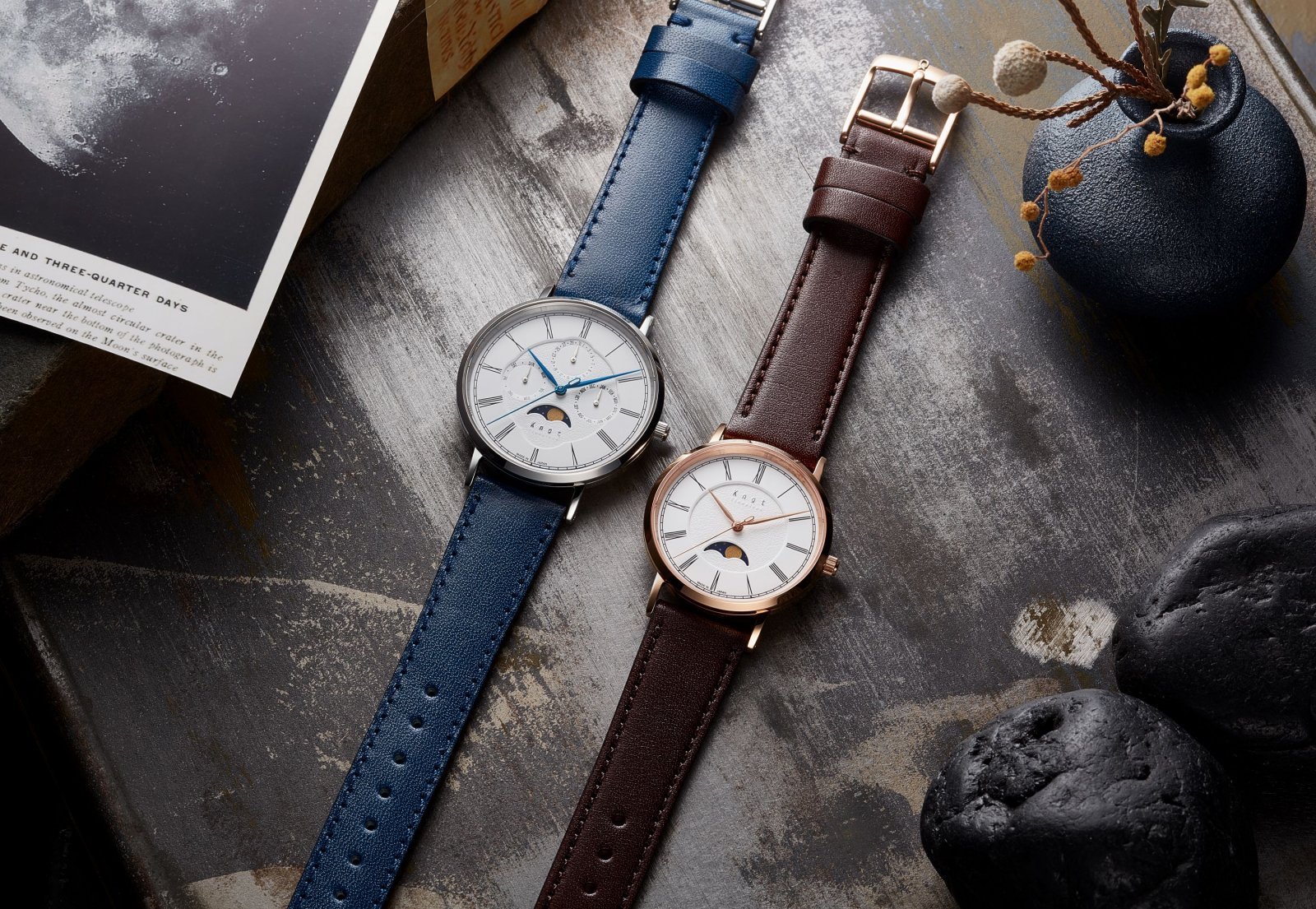日本製にこだわった腕時計ブランド「ノット」から、ムーン